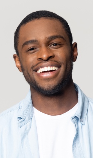 Man sharing gorgeous smile after restorative dentistry